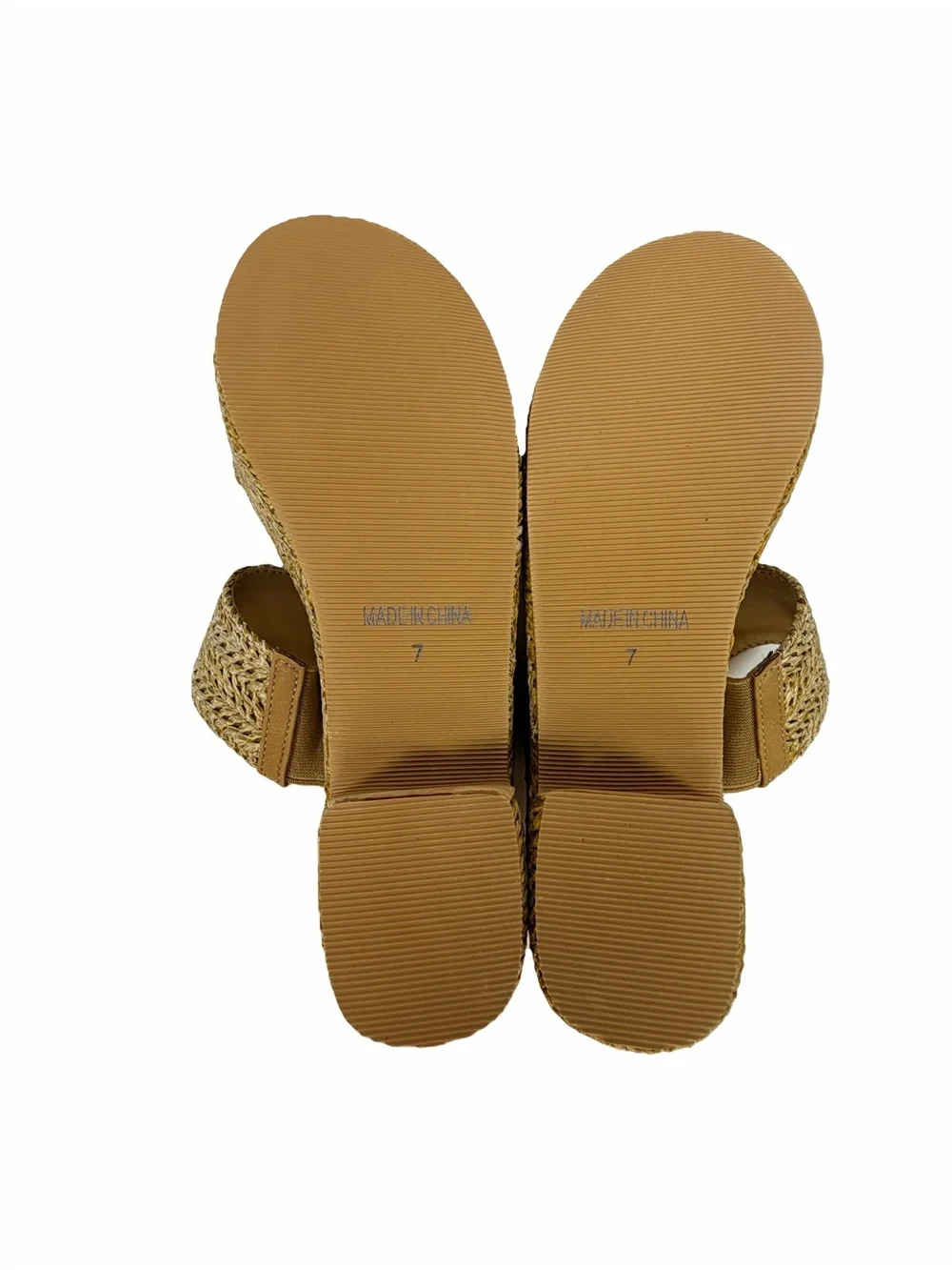 NWT North Oak Espadrilles Platform Wedge Sandals Size 7 Women's